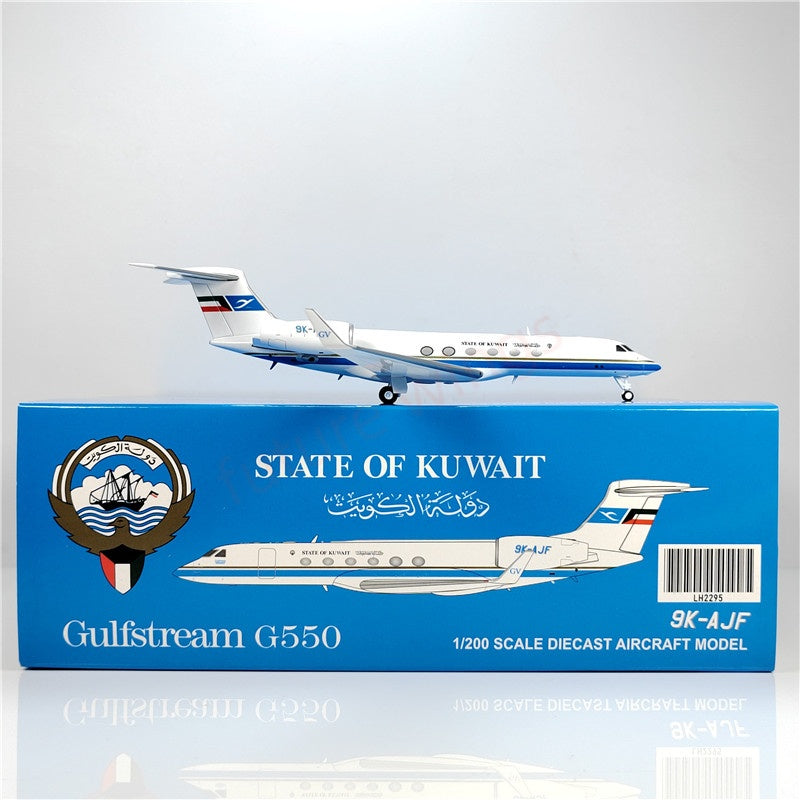 1:200 JC Wings LH2295 STATE OF KUWAIT Gulfstream G-V 9K-AJF Diecast Aircraft Model