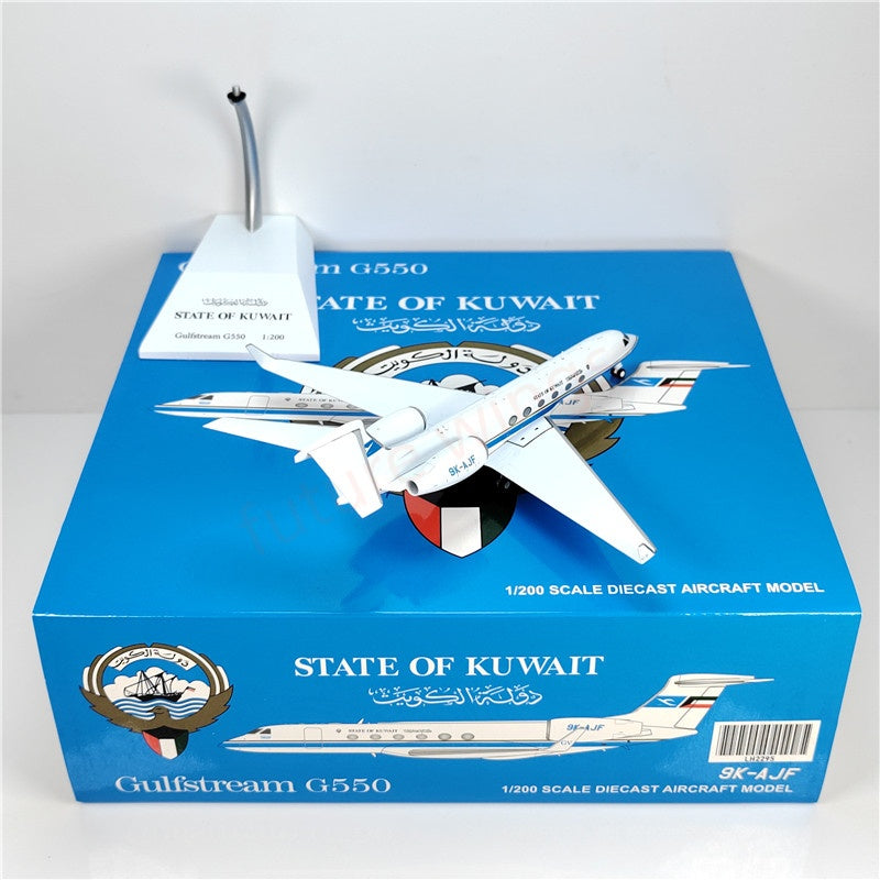1:200 JC Wings LH2295 STATE OF KUWAIT Gulfstream G-V 9K-AJF Diecast Aircraft Model
