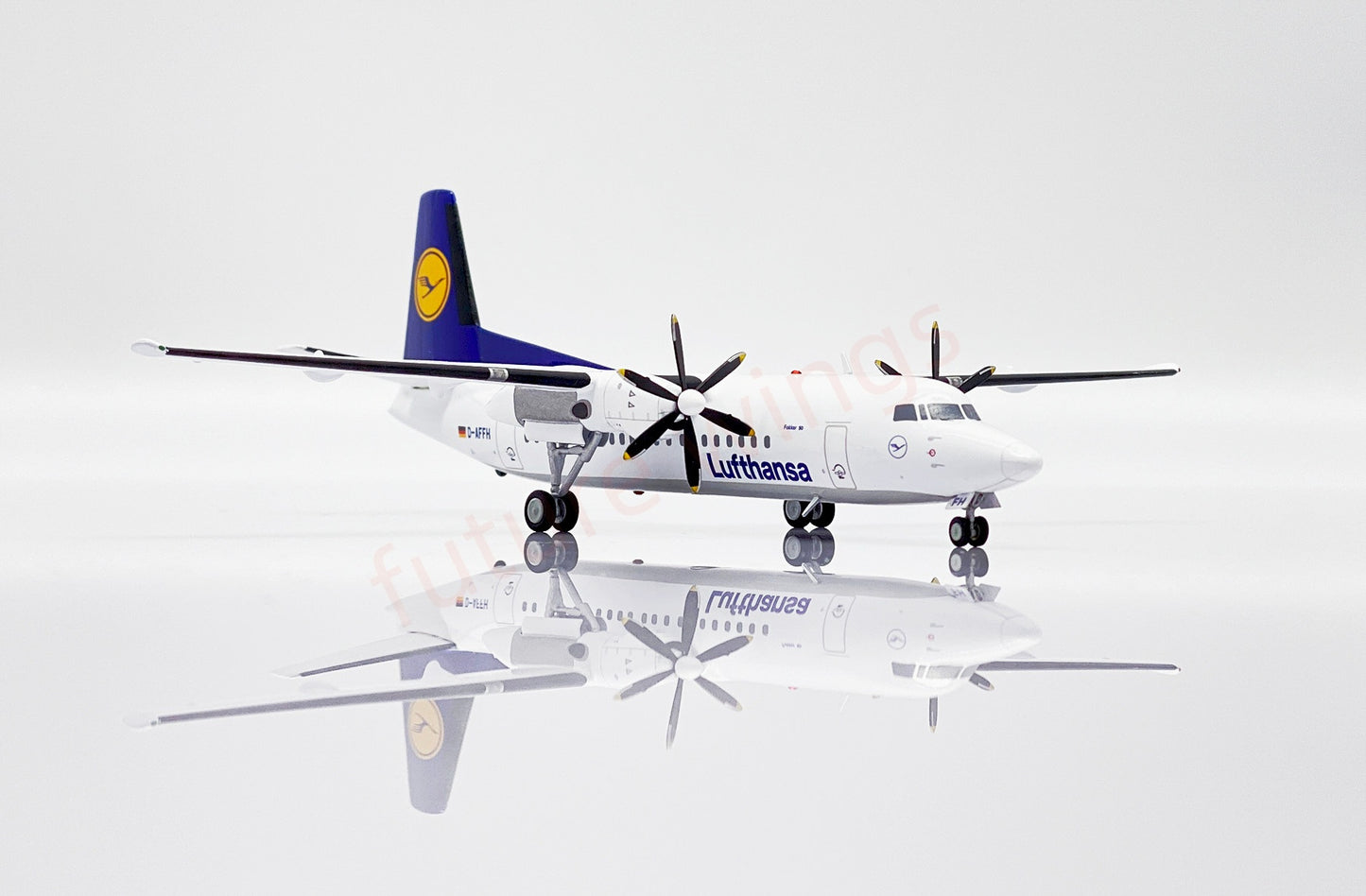 1:200 JC Wings SA2024 Lufthansa Airlines Fokker 50 D-AFFH Diecast Aircraft Model