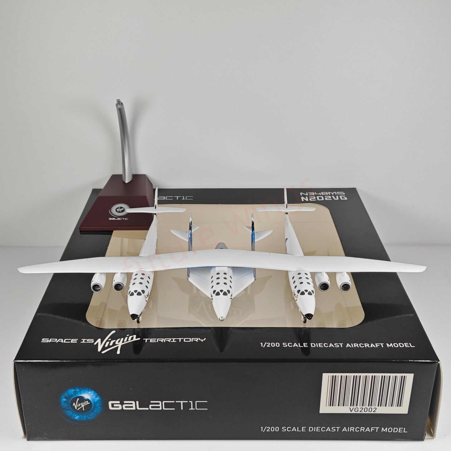 1:200 JC Wings VG2001 VG2002 Virgin Galactic Spaceship N348MS Diecast Aircraft Model