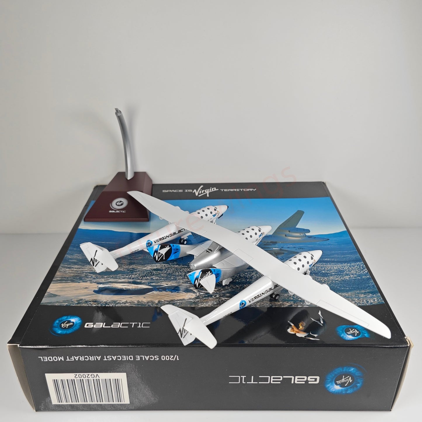 1:200 JC Wings VG2001 VG2002 Virgin Galactic Spaceship N348MS Diecast Aircraft Model