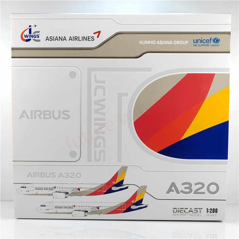 1:200 JC Wings LH2418 Asiana A320 HL7772 Diecast Aircraft Model
