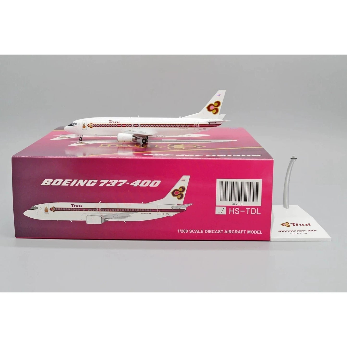 1:200 JC Wings XX20131 Thai Airways B737-400 HS-TDL Diecast Aircraft Model