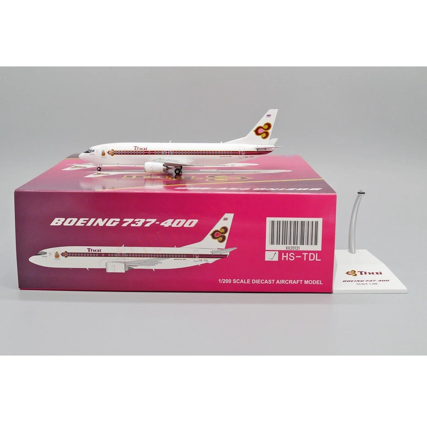 1:200 JC Wings XX20131 Thai Airways B737-400 HS-TDL Diecast Aircraft Model
