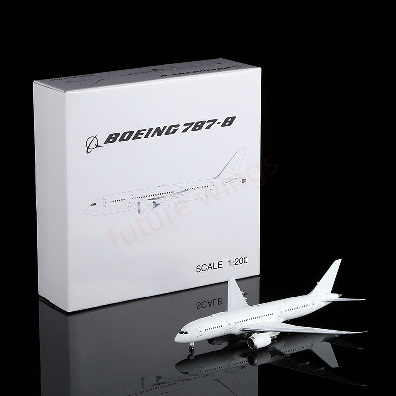 1:200 SQ Wings Boeing B787-8 Blank Diecast Aircraft Model With Stand