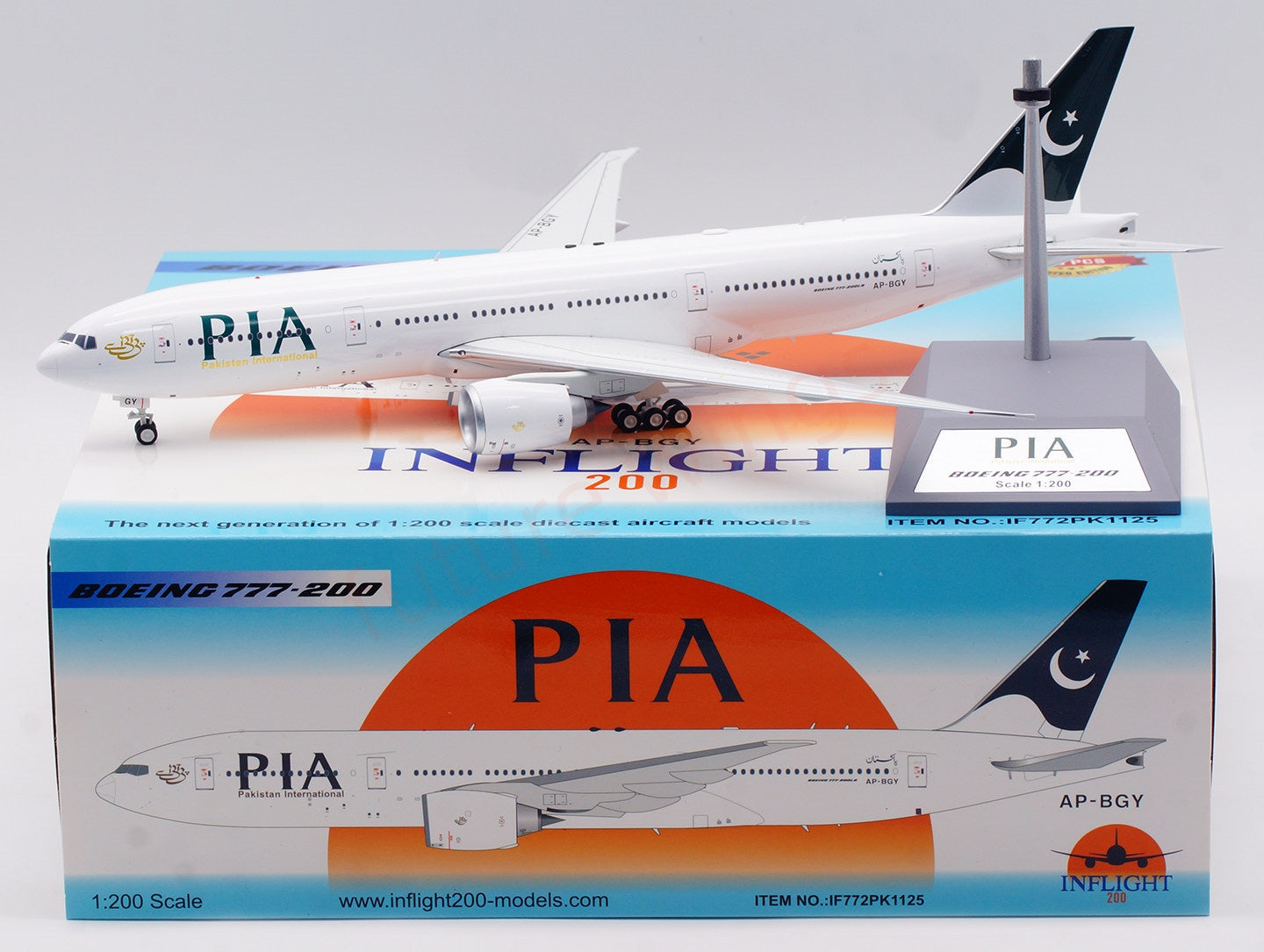 1:200 InFlight200 PIA B777 AP-BGY A320 AP-BLA 2IN1 Set Diecast Aircraft Model
