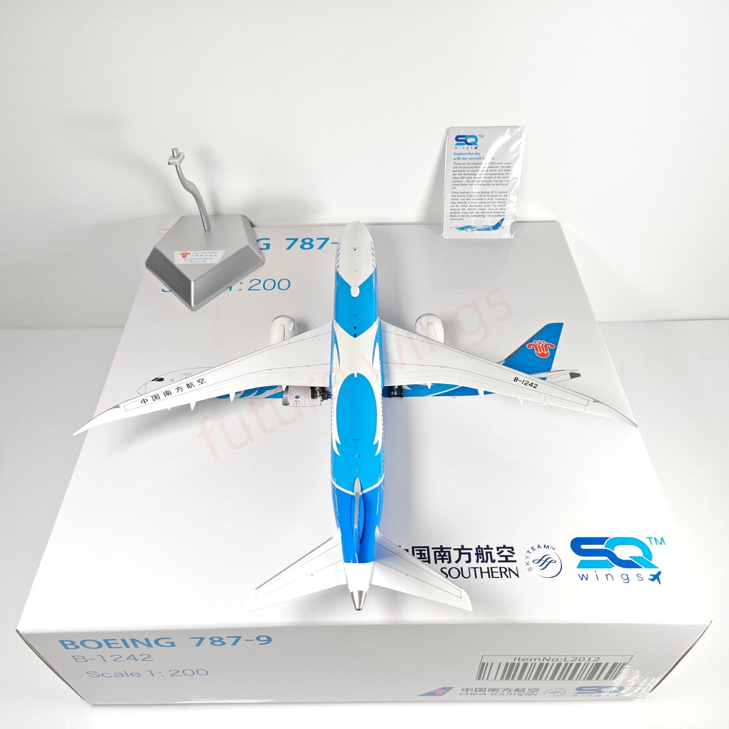 1:200 SQ Wings China Southern Airlines B787-9  B-1242 Diecast Aircraft Model
