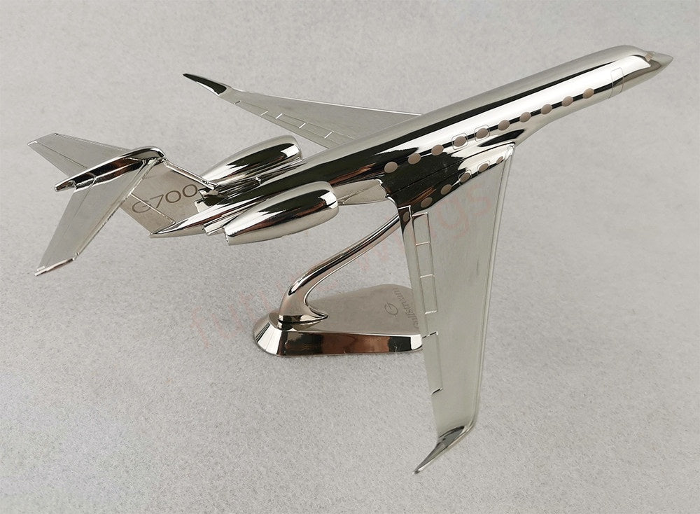 1:100 YRD Model Gulfstream G700 Diecast Aircraft Model With Stand