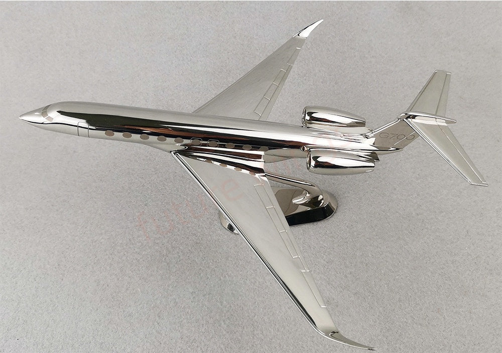 1:100 YRD Model Gulfstream G700 Diecast Aircraft Model With Stand