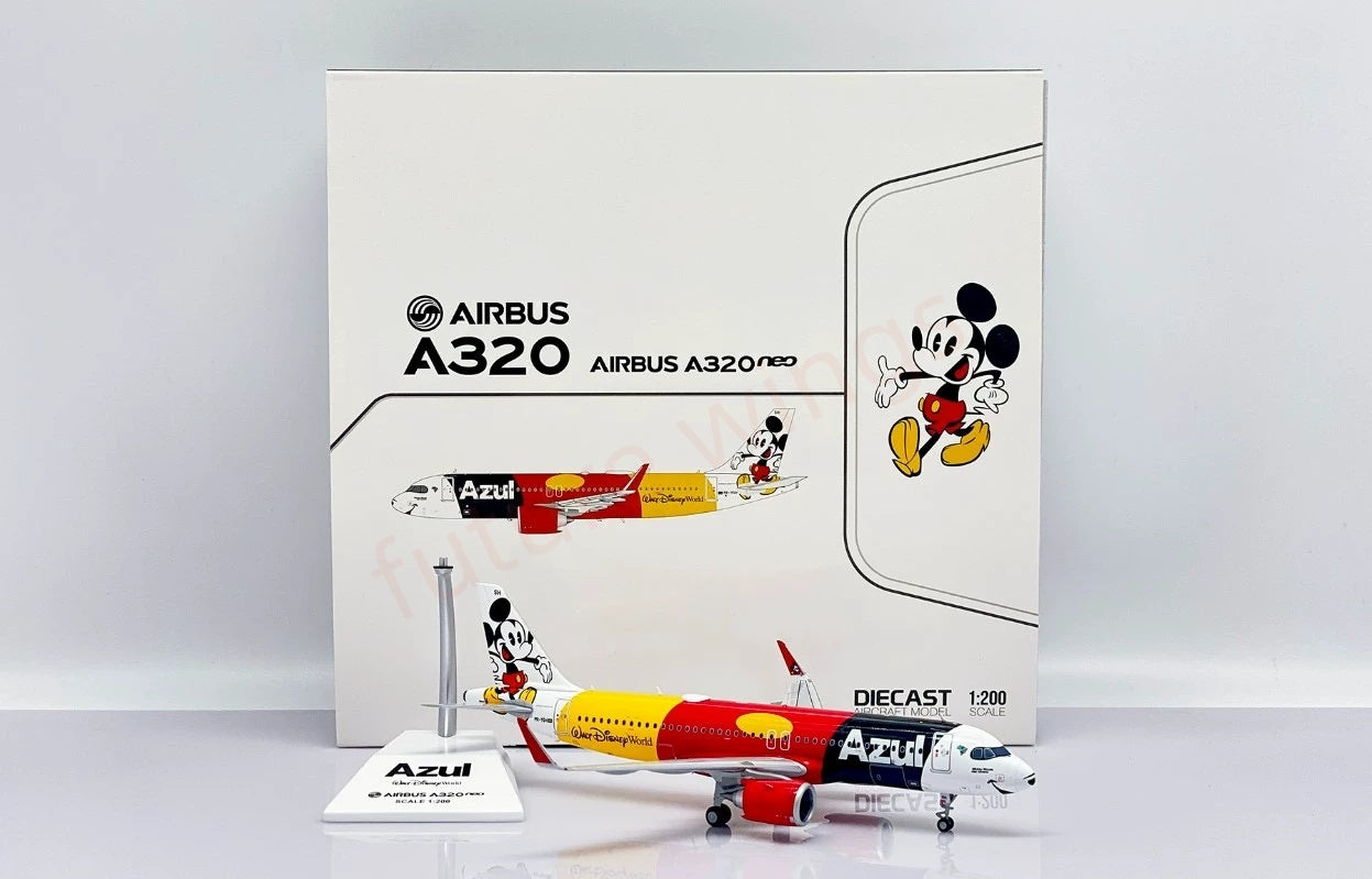 1:200 JC Wings SA2031 Azul A320 PR-YSH "Mickey Mouse" Diecast Aircraft Model