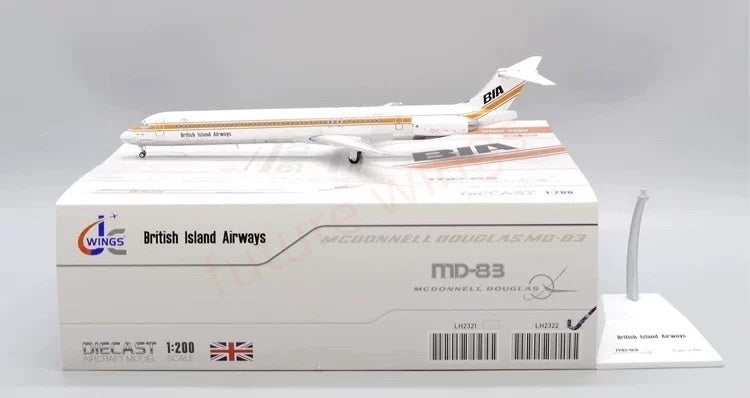 1:200 JC Wings LH2322 British Island Airways MD-83 G-BNSA Diecast Aircraft Model