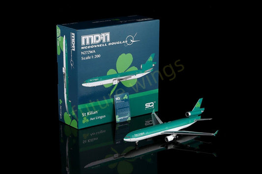 1:200 SQ Wings AerLingus Mcdonnell Douglas MD-11 N272WA Diecast Aircraft Model