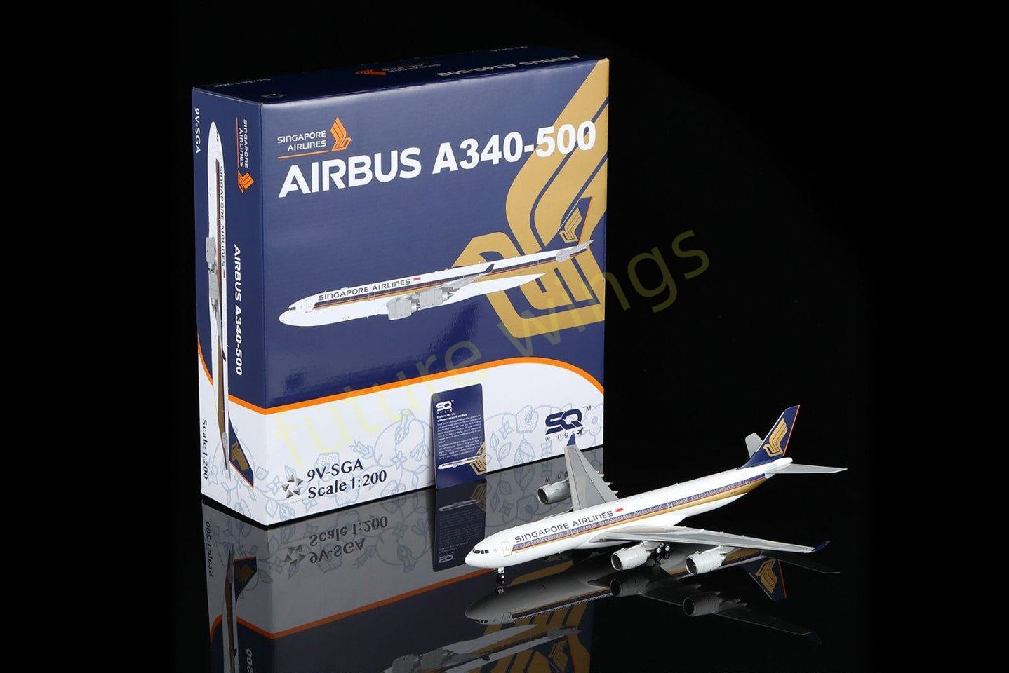 1:200 SQ Wings Singapore Airlines A340-500 9V-SGA 9V-SGB 9V-SGC 9V-SGD 9V-SGE Aircraft Model