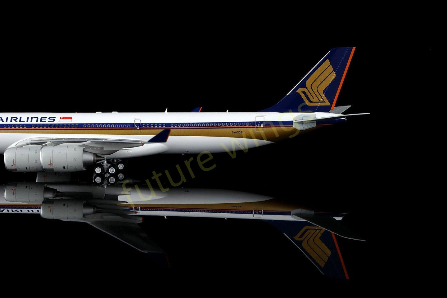 1:200 SQ Wings Singapore Airlines A340-500 9V-SGA 9V-SGB 9V-SGC 9V-SGD 9V-SGE Aircraft Model