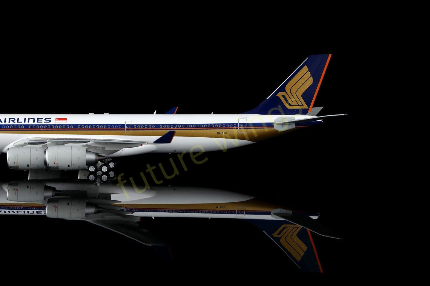 1:200 SQ Wings Singapore Airlines A340-500 9V-SGA 9V-SGB 9V-SGC 9V-SGD 9V-SGE Aircraft Model