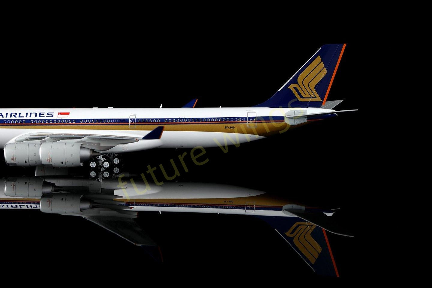 1:200 SQ Wings Singapore Airlines A340-500 9V-SGA 9V-SGB 9V-SGC 9V-SGD 9V-SGE Aircraft Model