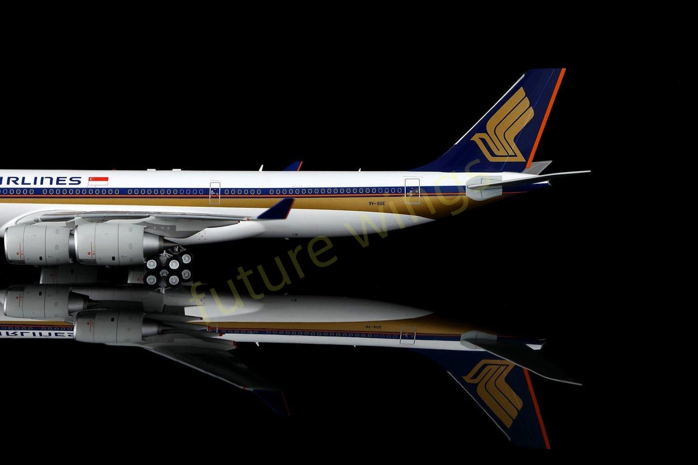 1:200 SQ Wings Singapore Airlines A340-500 9V-SGA 9V-SGB 9V-SGC 9V-SGD 9V-SGE Aircraft Model