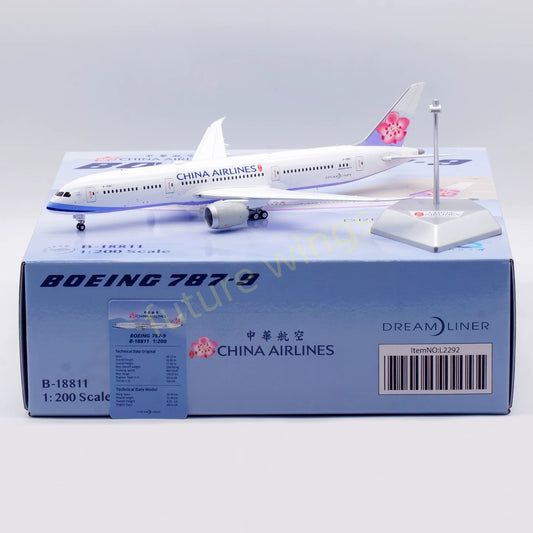 1:200 SQ Wings China Airlines B787-9 B-18811 Diecast Aircraft Model