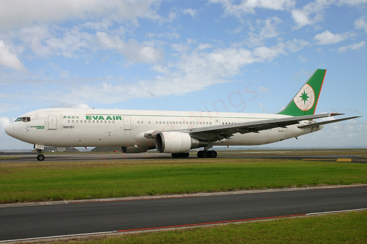 1:400 Geministar EVA Air B767-300ER N601EV Aircraft Model+Free Tractor