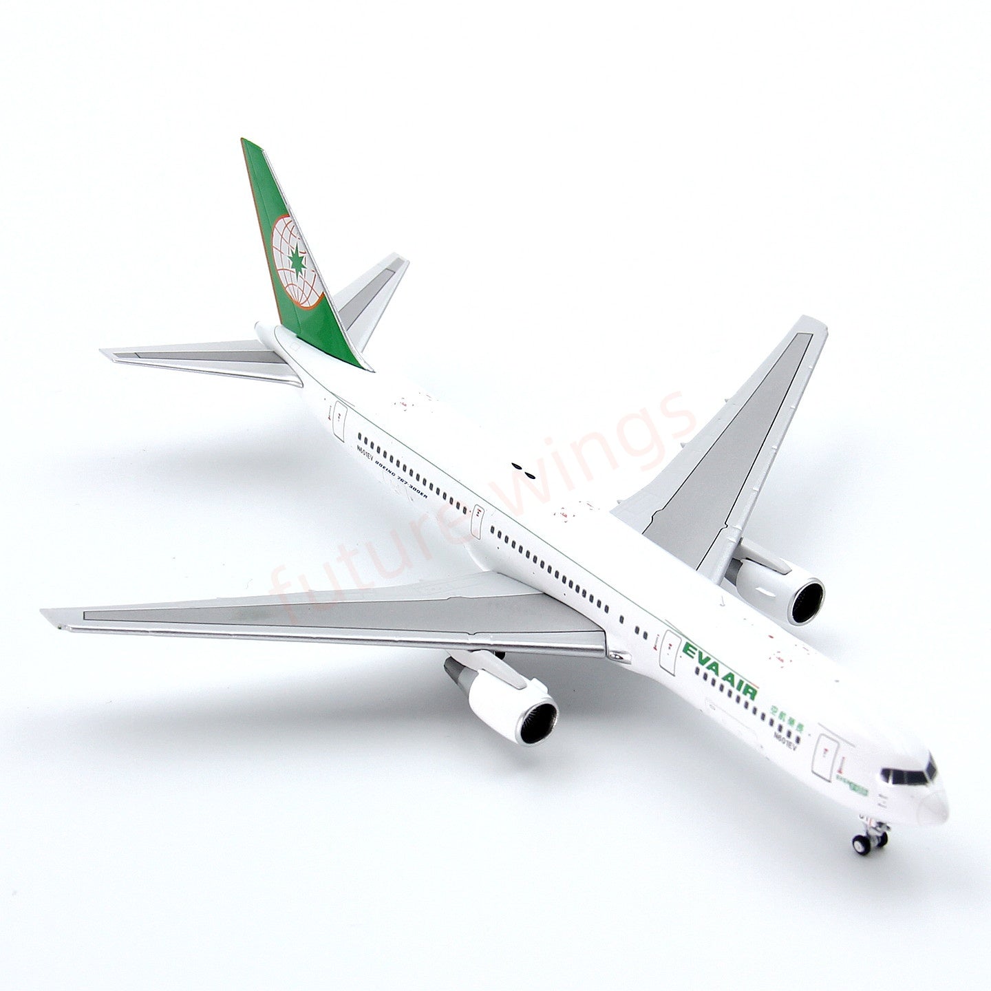 1:400 Geministar EVA Air B767-300ER N601EV Aircraft Model+Free Tractor