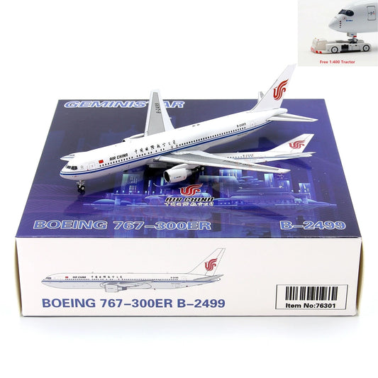 1:400 Geministar Air China B767-300ER B-2499 Aircraft Model+Free Tractor