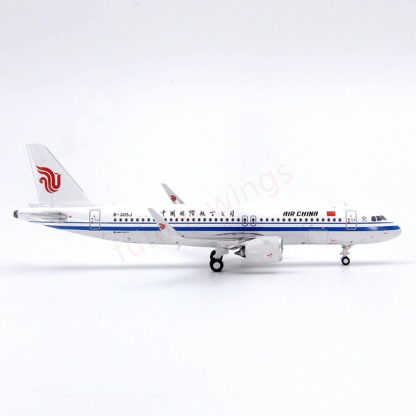 1:400 Geministar Air China A320neo B-305J (The 400th Aircraft in Airbus TianJing Factory) Aircraft Model+Free Tractor