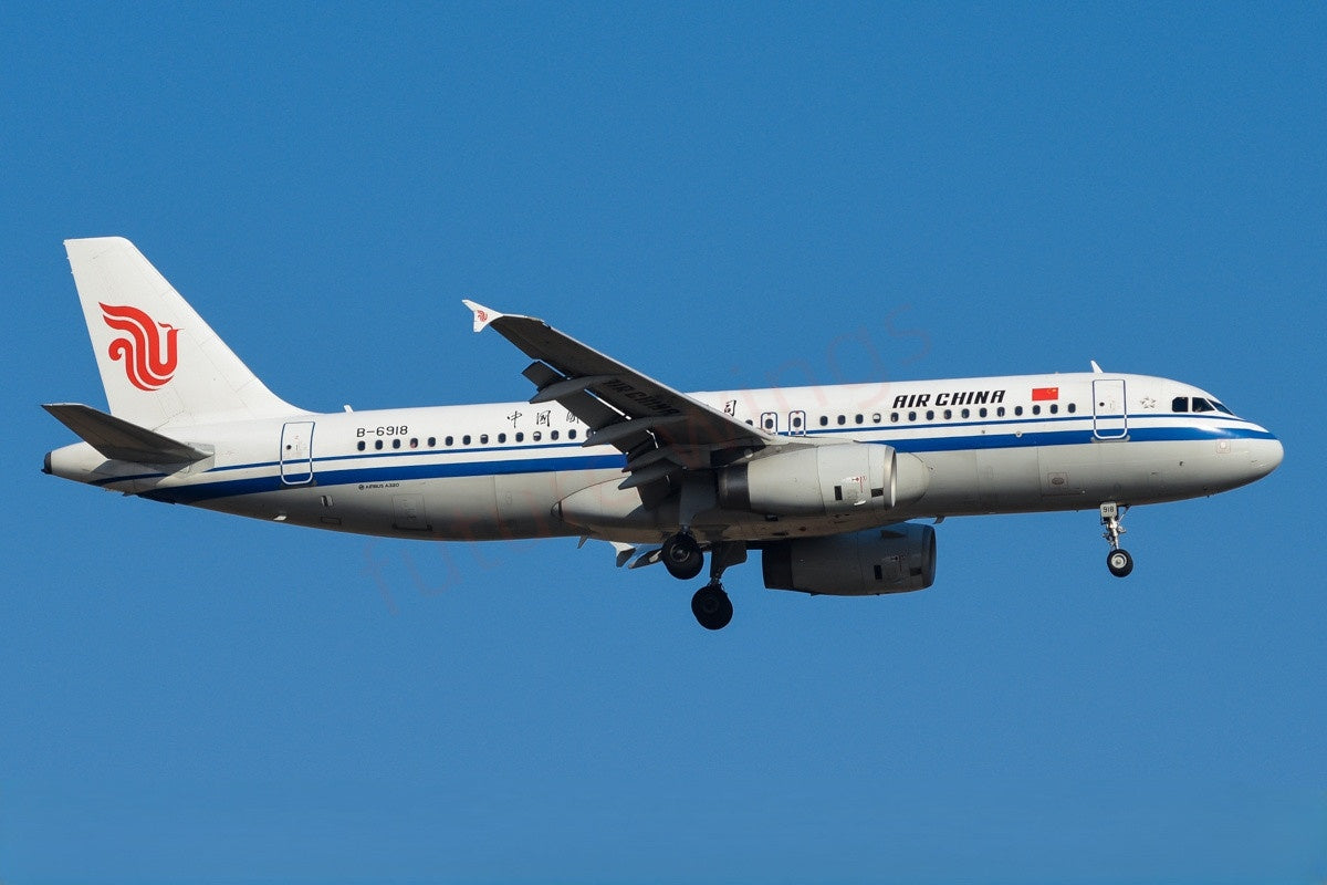 1:400 Geministar Air China A320 B-6918 (The 100th Aircraft in Airbus TianJing Factory) Aircraft Model+Free Tractor