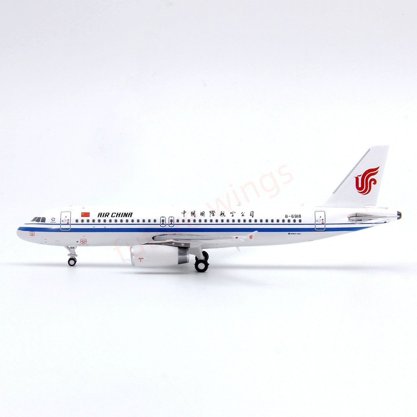 1:400 Geministar Air China A320 B-6918 (The 100th Aircraft in Airbus TianJing Factory) Aircraft Model+Free Tractor