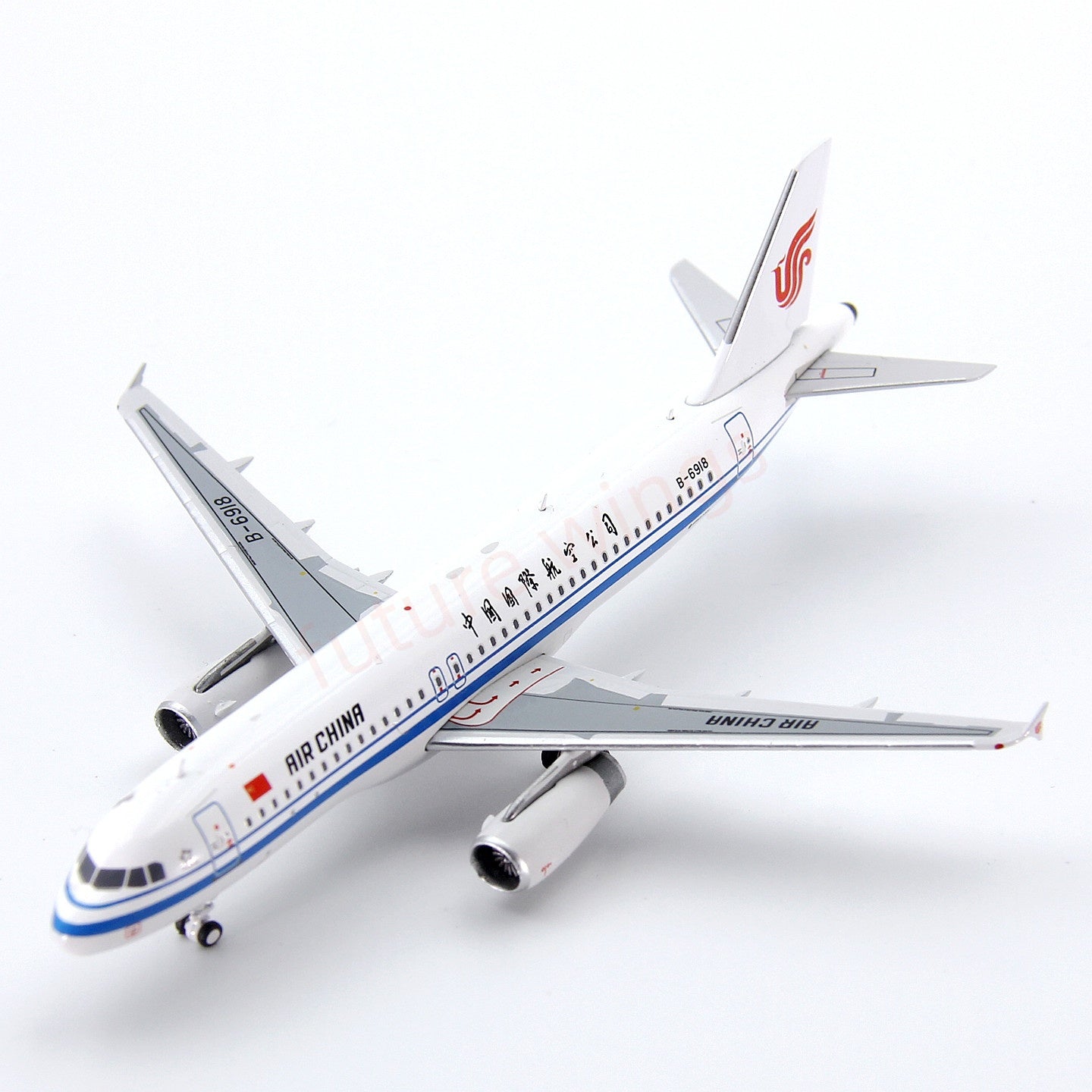 1:400 Geministar Air China A320 B-6918 (The 100th Aircraft in Airbus TianJing Factory) Aircraft Model+Free Tractor