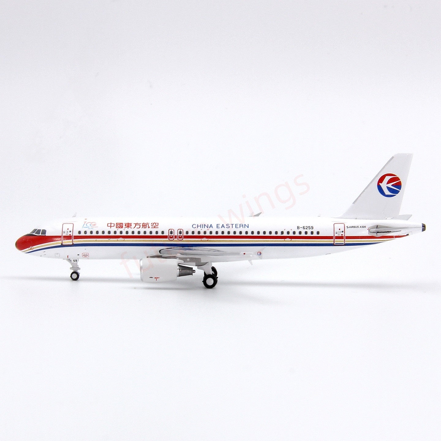 1:400 Geministar China Eastern Airlines A320 B-6259 Aircraft Model+Free Tractor