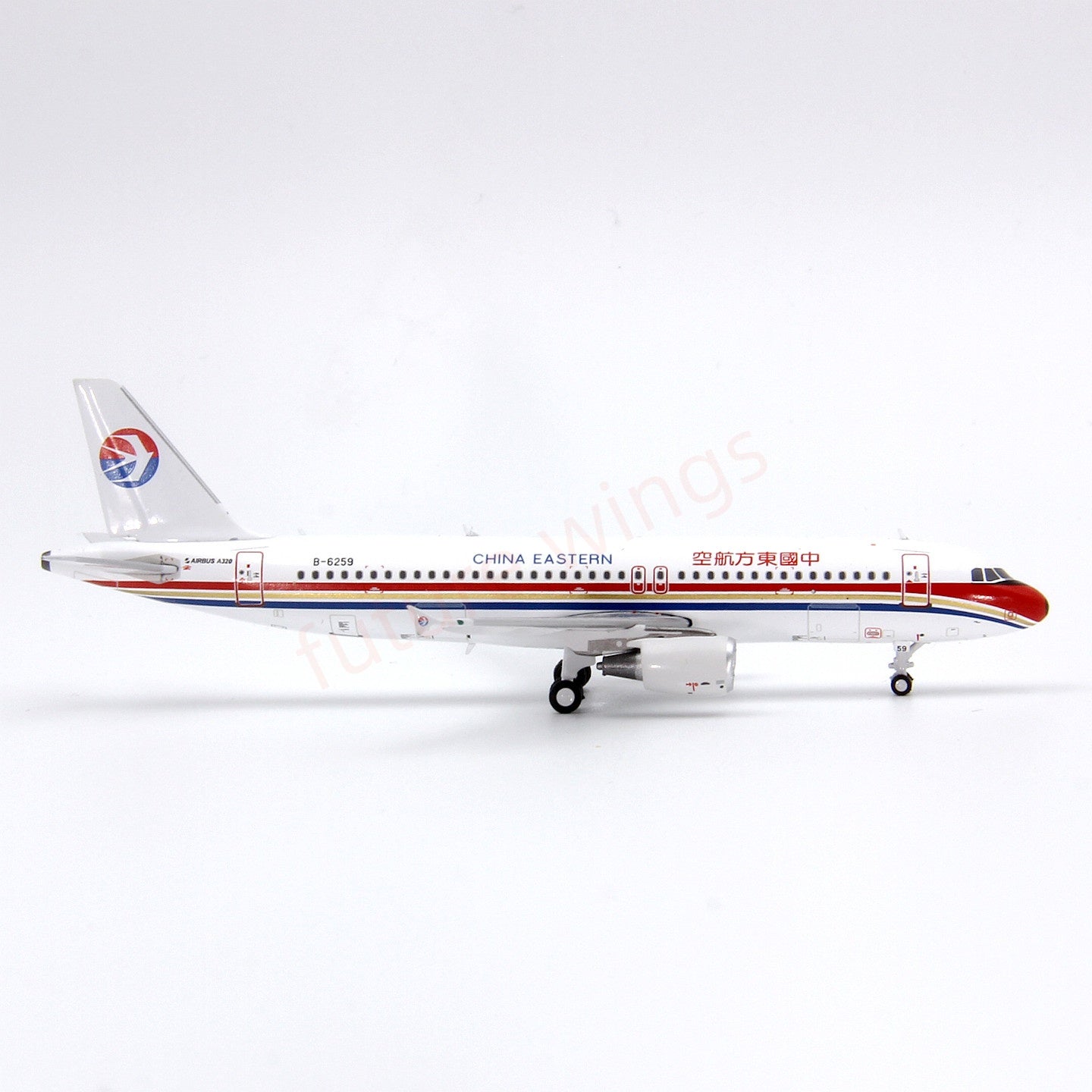 1:400 Geministar China Eastern Airlines A320 B-6259 Aircraft Model+Free Tractor