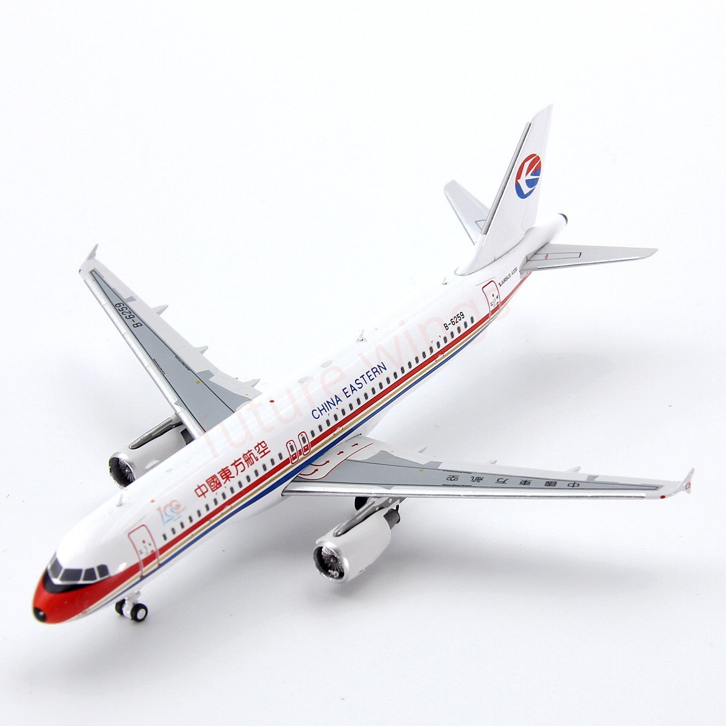 1:400 Geministar China Eastern Airlines A320 B-6259 Aircraft Model+Free Tractor