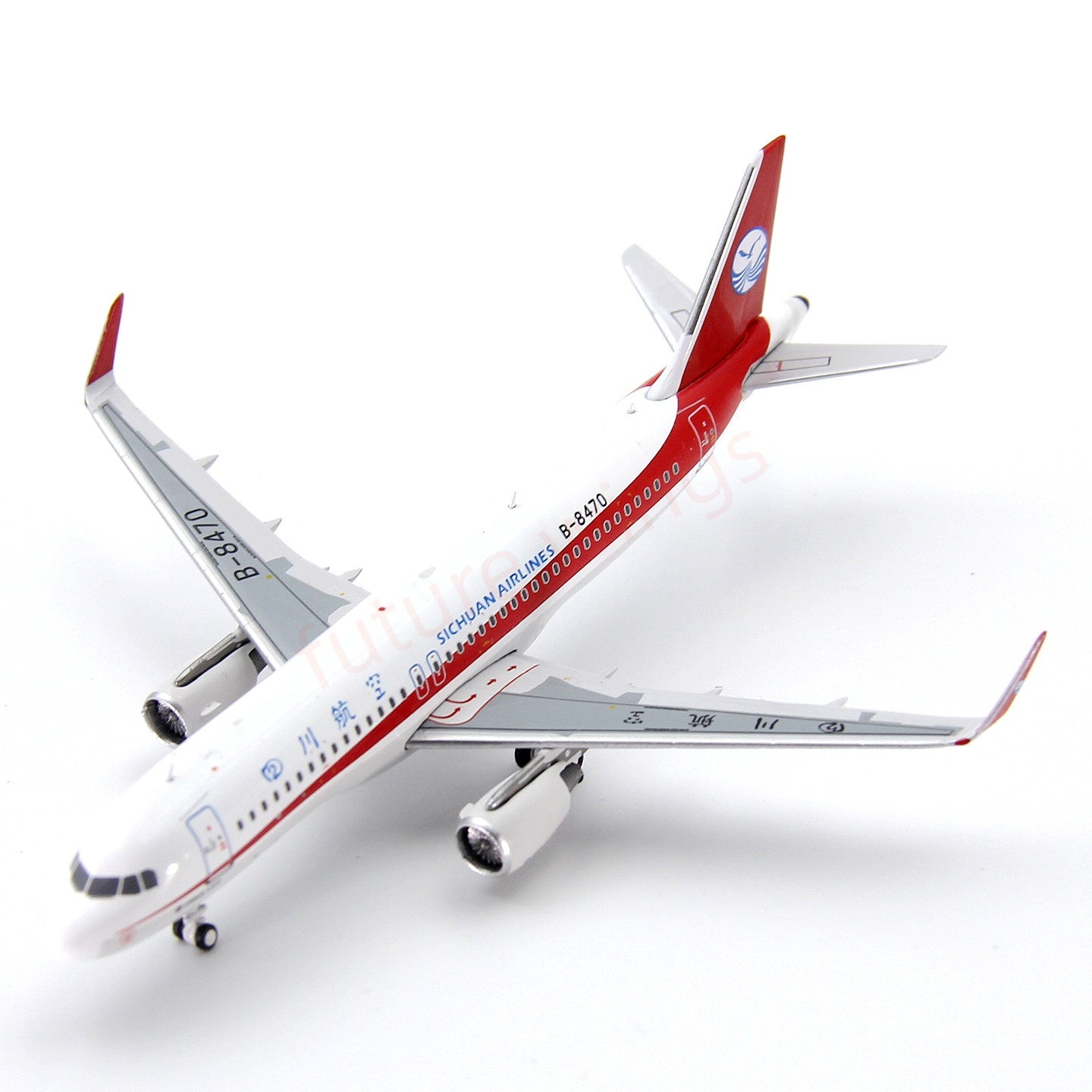 1:400 Geministar SiChuan Airlines A320 B-8470 Aircraft Model+Free Tractor