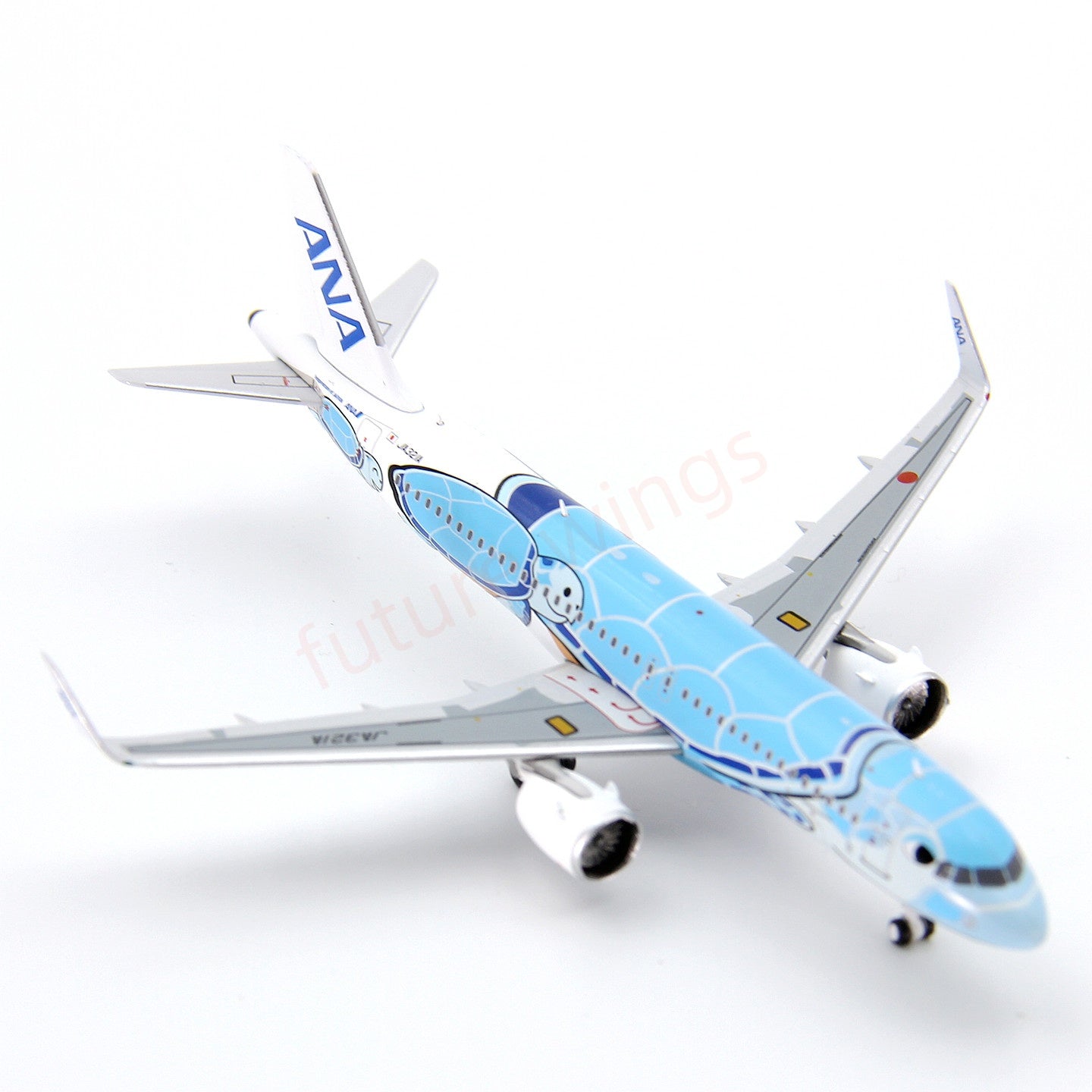 1:400 Geministar ANA A320neo JA321A “Blue Turtle” Aircraft Model+Free Tractor