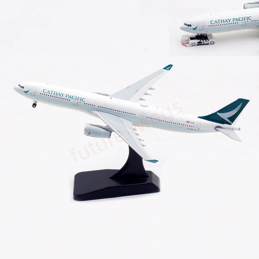 1:400 Aviation400 Cathay Pacific A330-300 B-LBK Aircraft Model Free Tractor+Stand