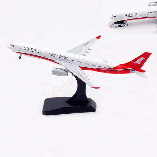 1:400 Aviation400 ShangHai Airlines A330-300 B-6083 Aircraft Model Free Tractor+Stand