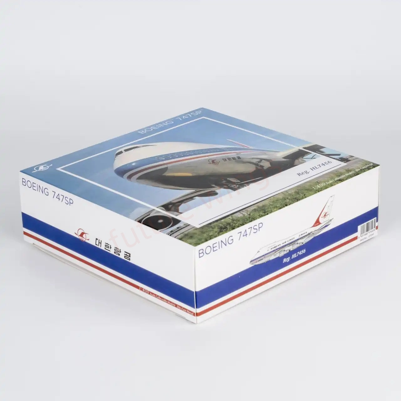 1:400 NG Models NG07043 Korean Airlines B747SP HL7456 Aircraft Model+Free Tractor