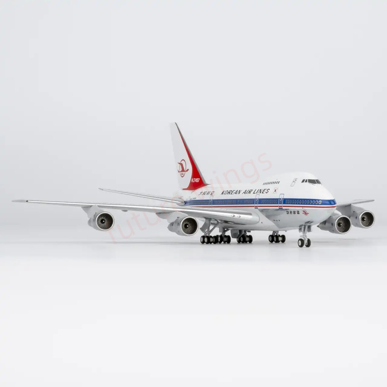 1:400 NG Models NG07044 Korean Airlines B747SP HL7457 Aircraft Model+Free Tractor