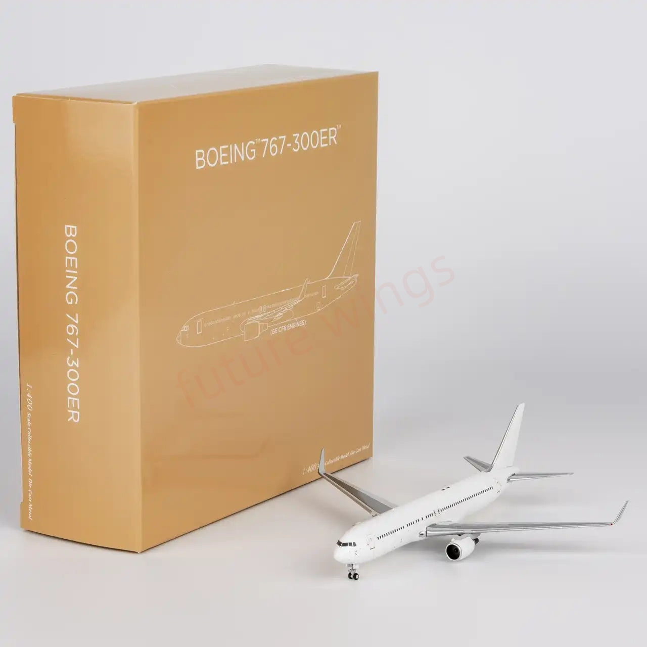 1:400 NG Models NG17000 B767-300ER Blank Aircraft Model+Free Tractor
