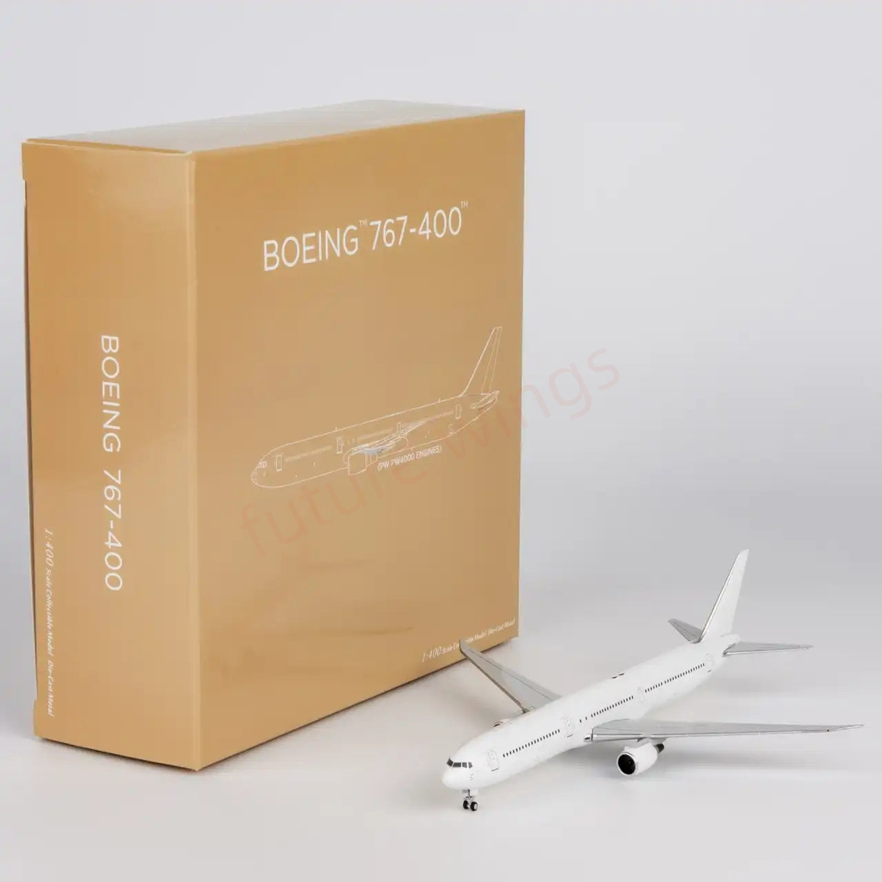1:400 NG Models NG18000 B767-400ER Blank Aircraft Model+Free Tractor