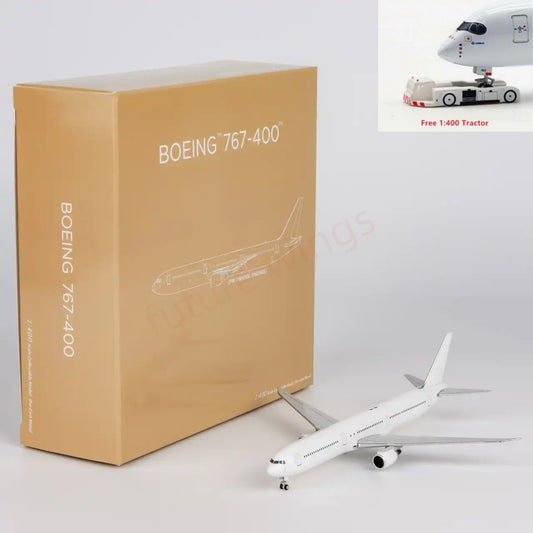 1:400 NG Models NG18000 B767-400ER Blank Aircraft Model+Free Tractor
