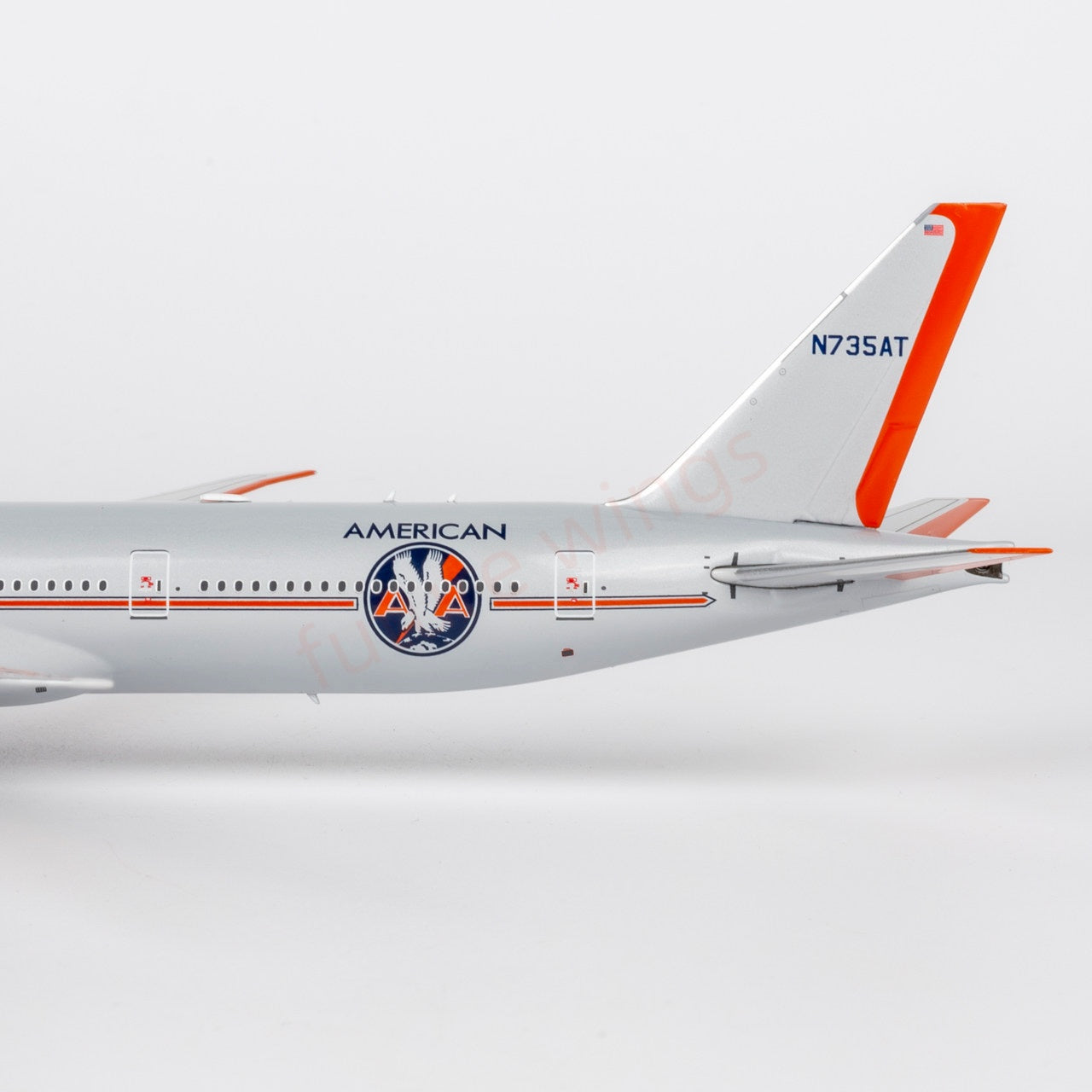 1:400 NG Models NG73090 American Airlines B777-300ER N735AT Aircraft Model+Free Tractor