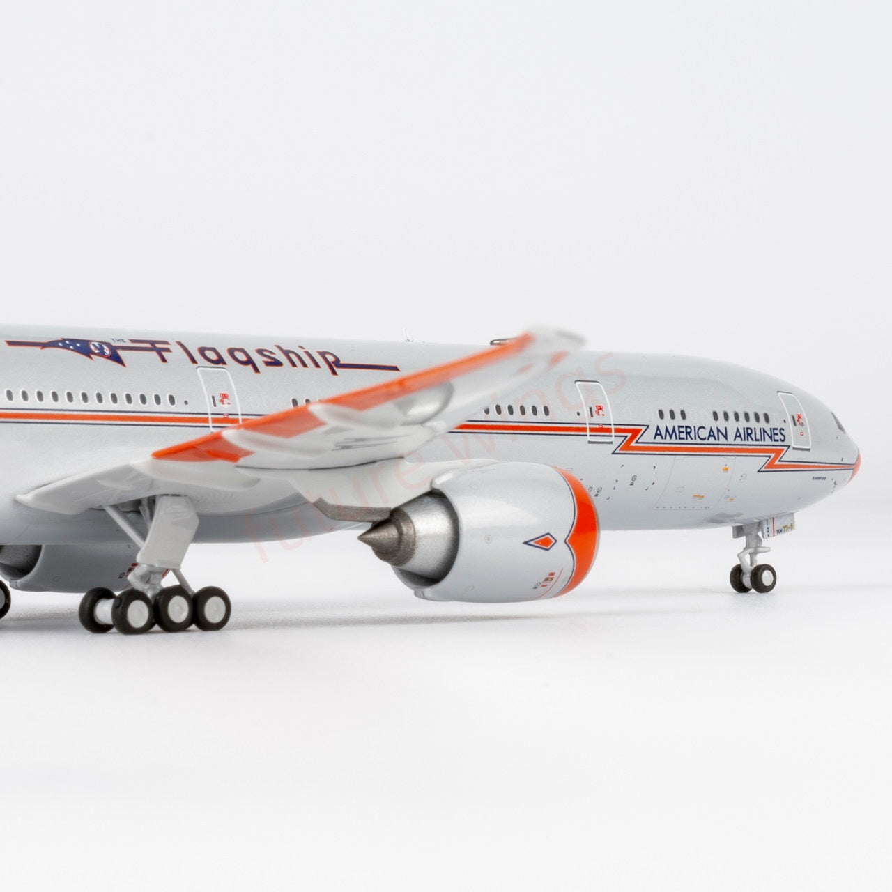 1:400 NG Models NG73090 American Airlines B777-300ER N735AT Aircraft Model+Free Tractor