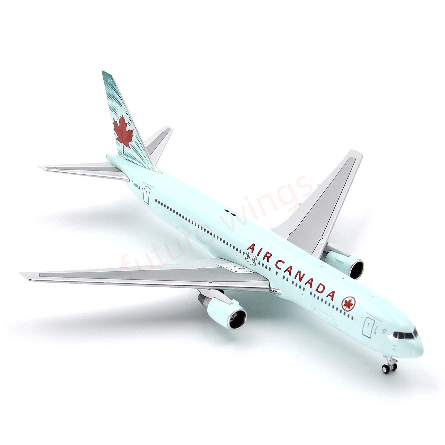 1:400 C Model Air Canada B767-300 C-FOCA Aircraft Model+Free Tractor