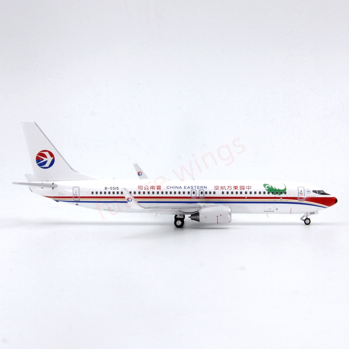 1:400 C Model China Eastern Airlines B737-800 B-5515 Aircraft Model+Free Tractor