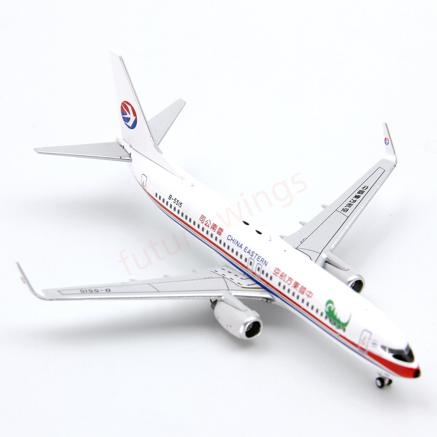 1:400 C Model China Eastern Airlines B737-800 B-5515 Aircraft Model+Free Tractor