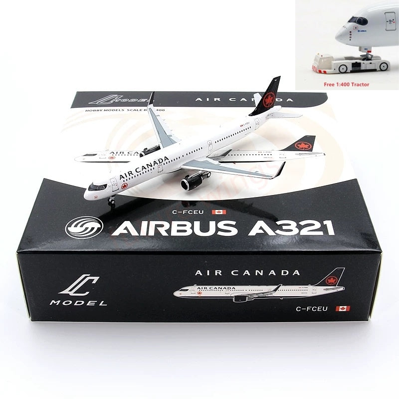 1:400 C Model Air Canada A321 C-FCEU Aircraft Model+Free Tractor