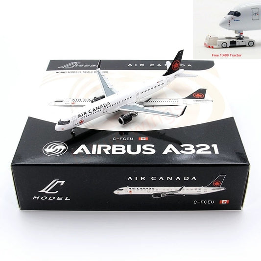 1:400 C Model Air Canada A321 C-FCEU Aircraft Model+Free Tractor