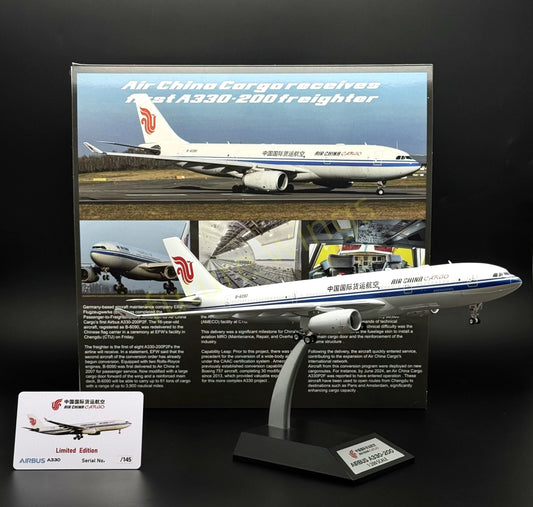 1:200 KJ Models(InFlight200) Air China Cargo A330-200F B-6090 Aircraft Model With Stand