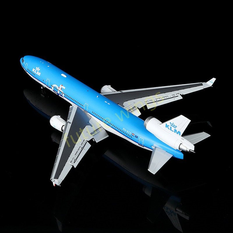 1:400 YY Wings KLM MD-11  PH-KCE PH-KCD Aircraft Model+Free Tractor